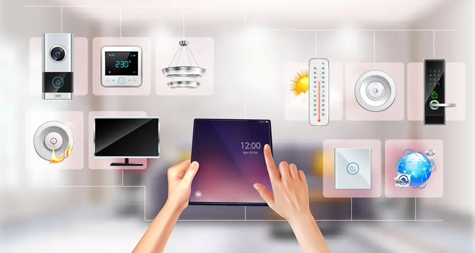 Smart Home Realistic Composition